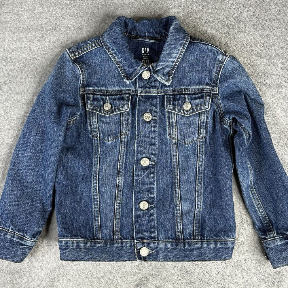 Gap Denim Jean Jacket Toddler Size 5 Button Up Coat